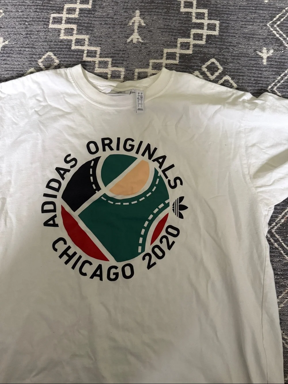 Adidas Originals Chicago 2020 Graphic Cotton Crewneck Tshirt
